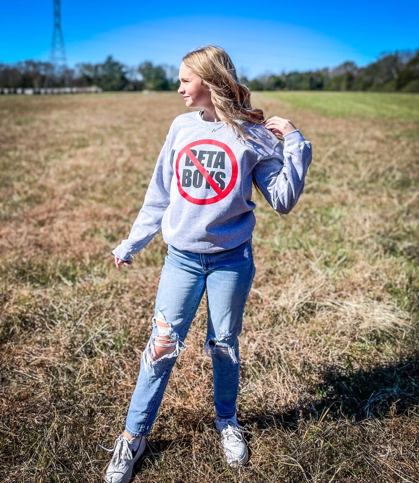 Say No 🚫 to Beta Boys Crewneck