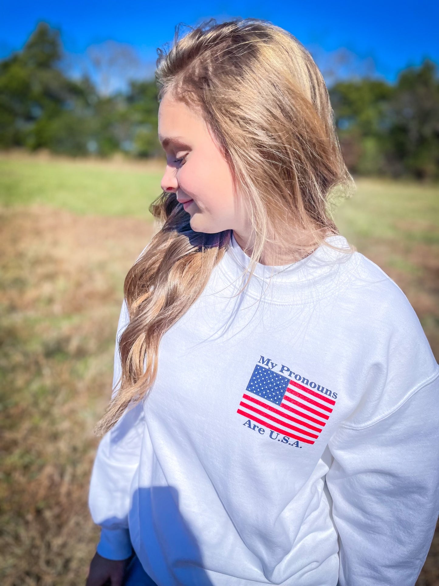 My Pronouns are USA Crewneck 🇺🇸