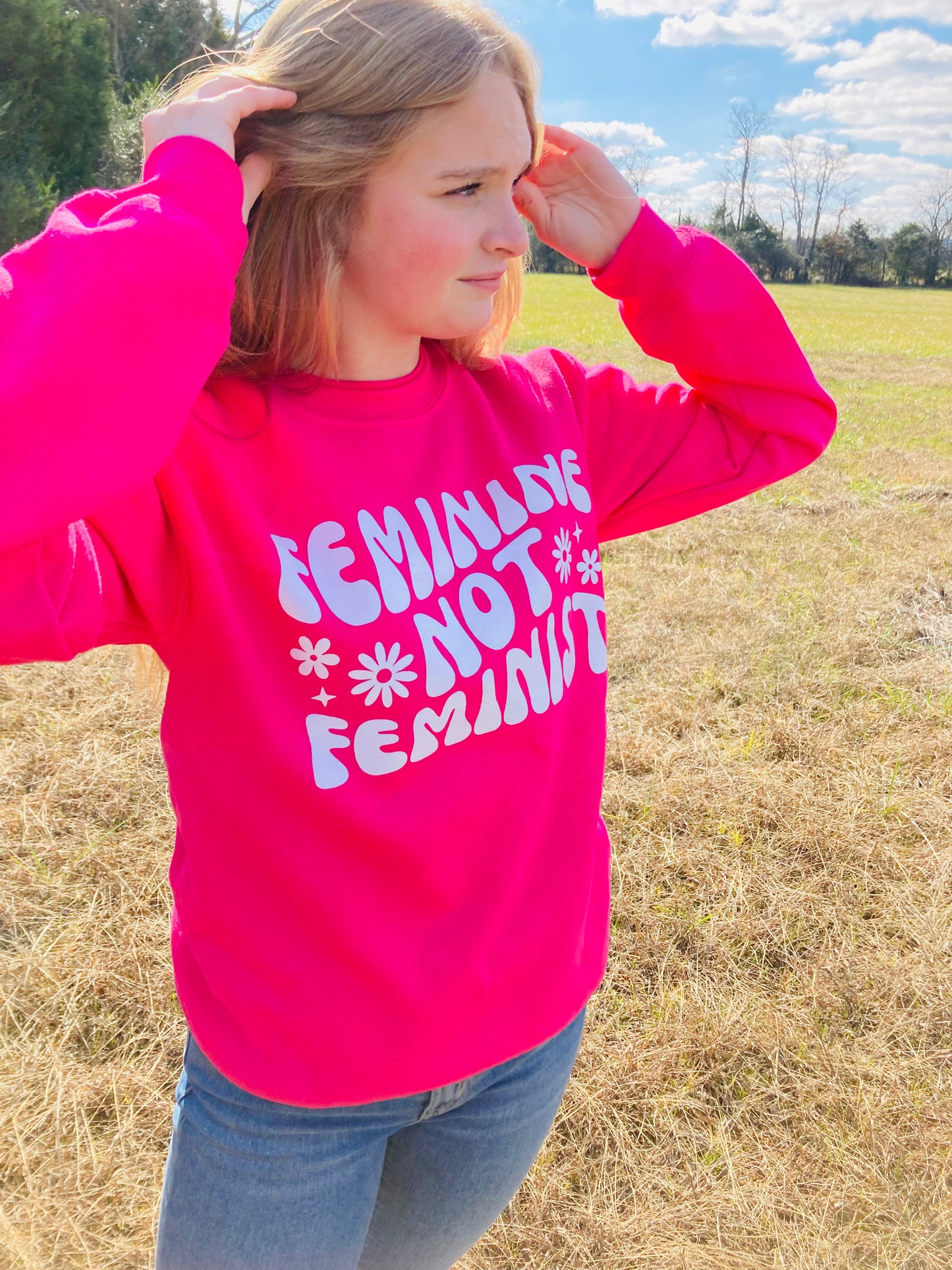 Feminine not Feminist Crewneck