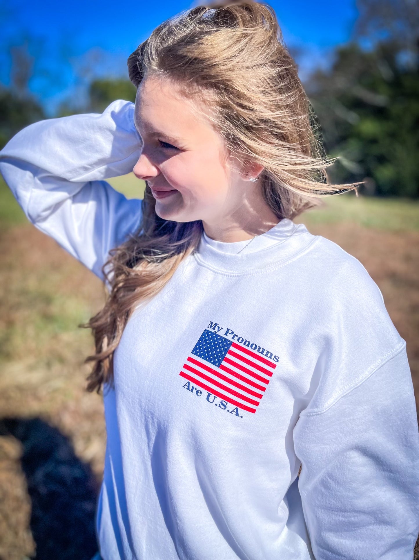 My Pronouns are USA Crewneck 🇺🇸
