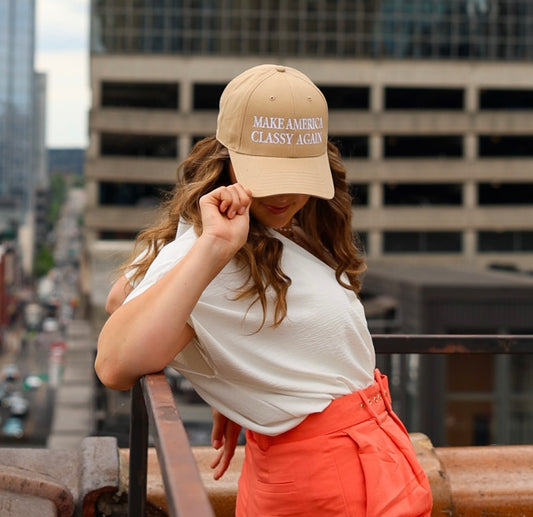 Beige Make America Classy Again Hat